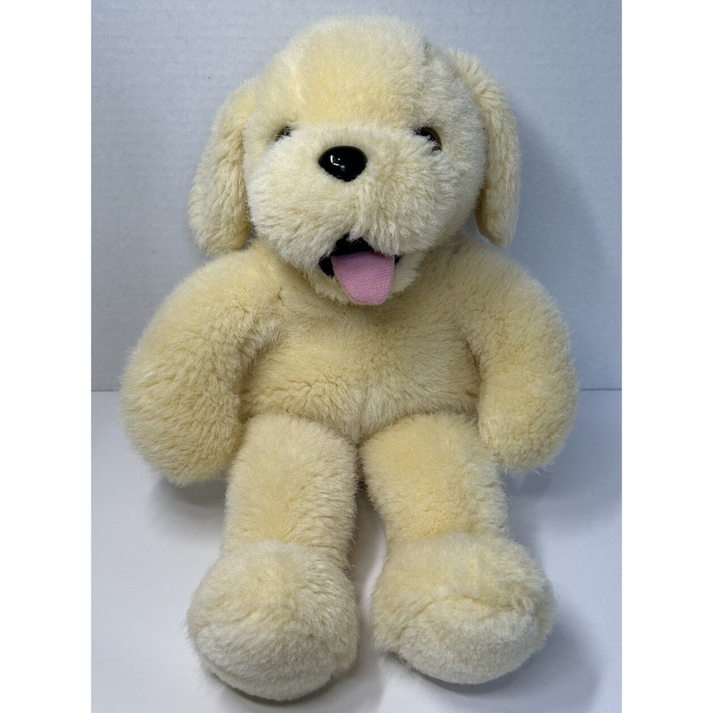 ANIMAL LAND Golden Dog 16" Stuffed Plush Animal Toy Soft Cuddly Toy
